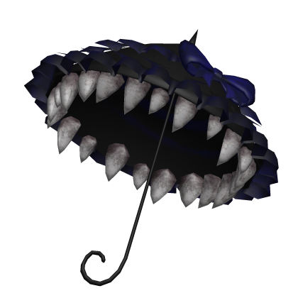 teethy ruffled parasol (blue)