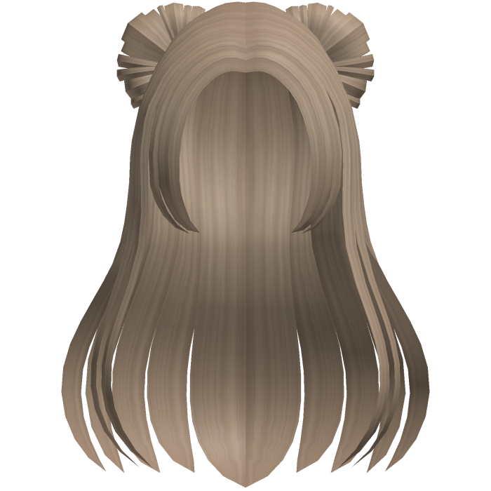 adorable chai half up space bun hair