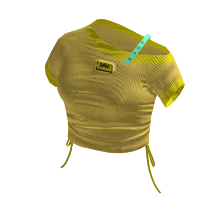 K-Style Yellow Crop Top thumbnail