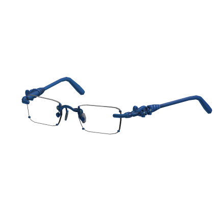 Vintage Rimless Glasses (Blue) Roblox item
