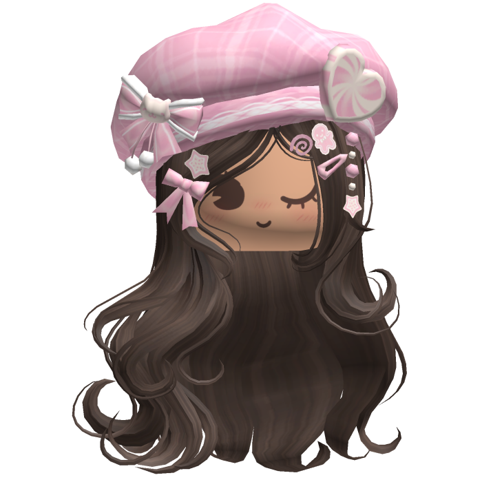 ♡ Christmas Swirls w/ Beret (Brown)