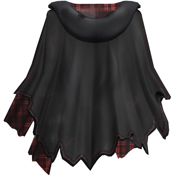 Distressed Torn Cape
