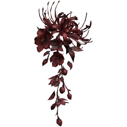 配置 dark red spider lily vines flower arrangement