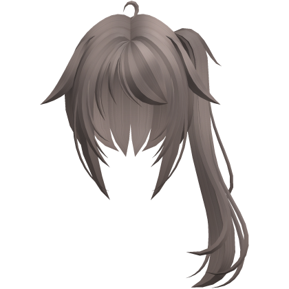moe vkei emo messy ponytails w tufts ash brown