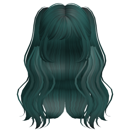 Cute Coquette Doll Wavy Hair (Teal)