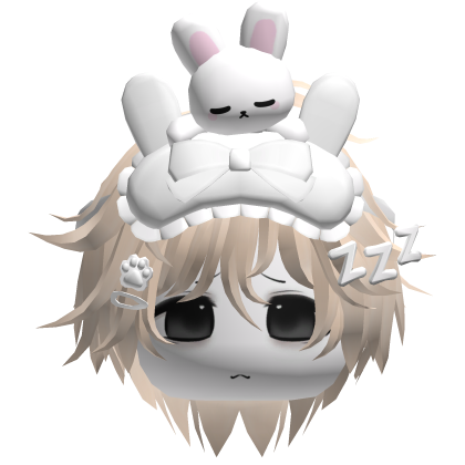 Moe Sleepy Cute Bunny Anime Boy Hair Blonde