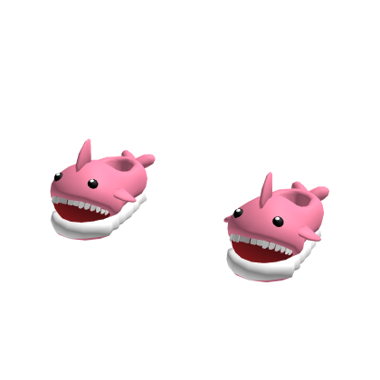 baby SHARK Slippers 🦈 PINK Shark Shoes!