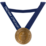 GUINNESS WORLD RECORDS™ gold medal