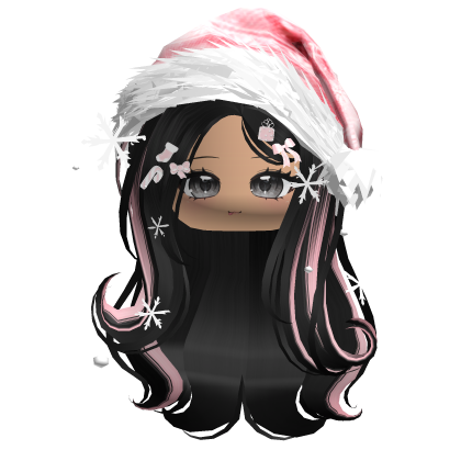 Lush Gentle Swirls w/Santa Hat (Black&Pink)