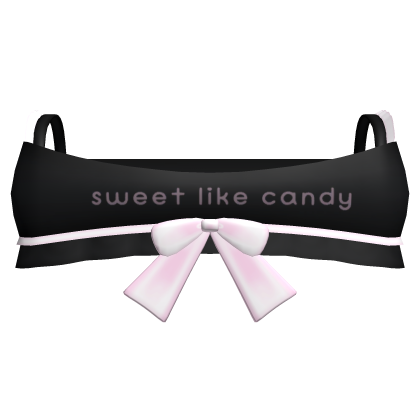 ˖. ♡ Black sweet like candy baby top Roblox item