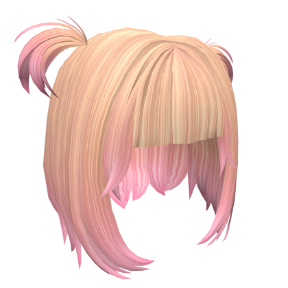 Y2K pigtails Popular blonde and rose hair Roblox item
