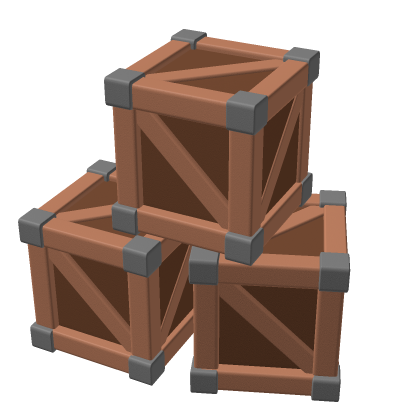 Low Poly Crates Wood Stack Pack Box Asset