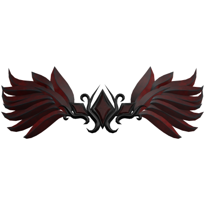 Divine Fallen Angel feather Crown - Red/Black Roblox item