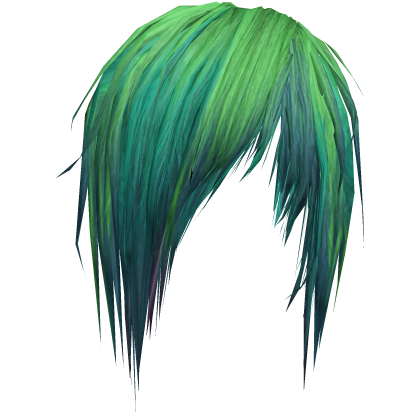 Sideswept Fringe Addon`green/blue Roblox item