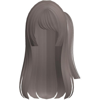 emo moe hime long hair w side pony ash brown