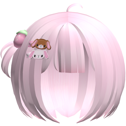 ♡ ꒰ cutecore baby pigtail hair w hairclips┊pink