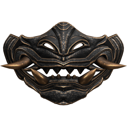 Black & Gold Oni Mask Roblox item