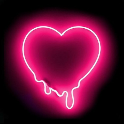 Pink Neon Sign Heart Light Drip Aesthetic Roblox decal