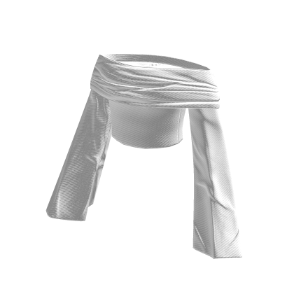oversized crop top white