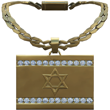 Iced Out Israel Gold Chain Necklace 1.0