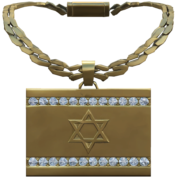 Iced Out Israel Gold Chain Necklace 1.0