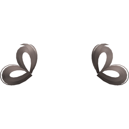 kawaii heart buns extentions ash brown Roblox item