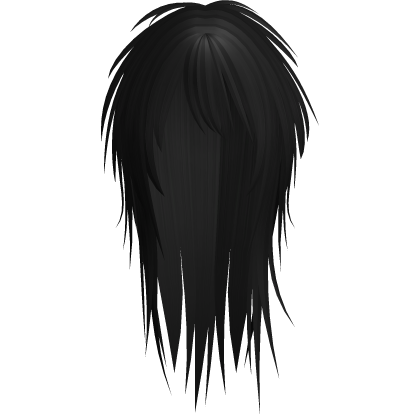 Black Messy Spikey Scene Emo Hair Roblox item