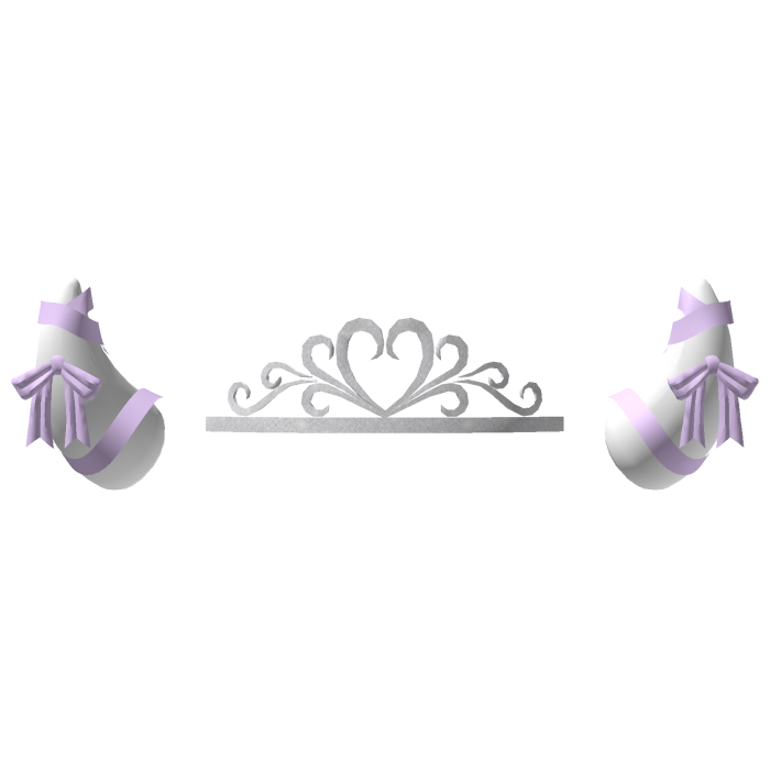 Princess Devil Imp Horns - White Pastel Purple