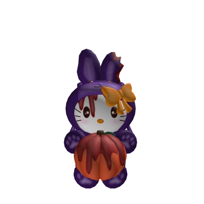 kawaii purple zombie kitty halloween backpack 3.0 | Roblox Item