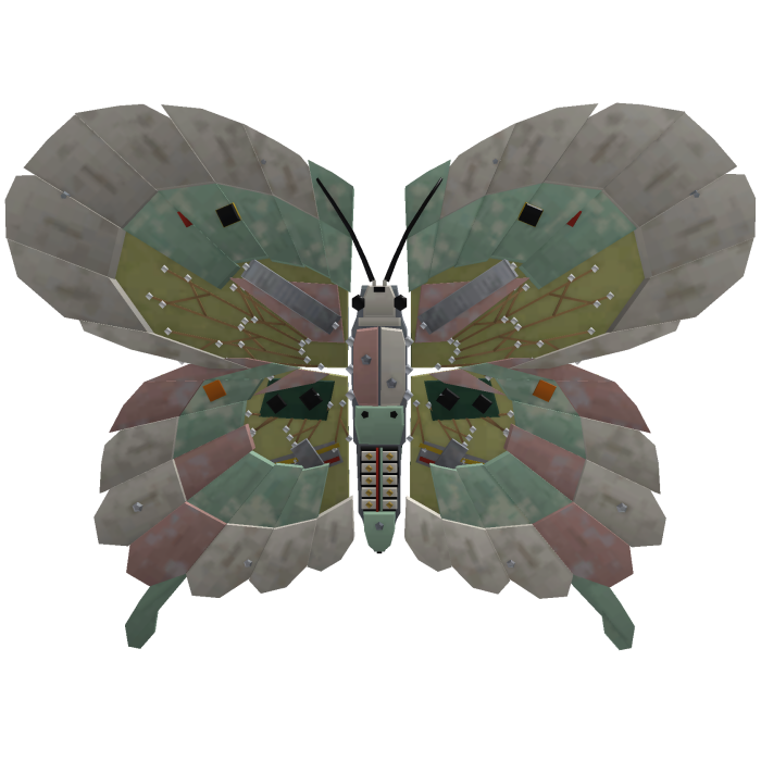 Mechanical Face Butterfly