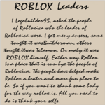 The Roblox Army  (T.R.A)