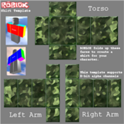 Camo Shirt Roblox decal