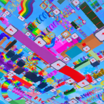 Classic Roblox Rainbow Obby Nostalgia Background