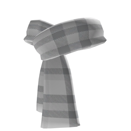 White Plaid Scarf