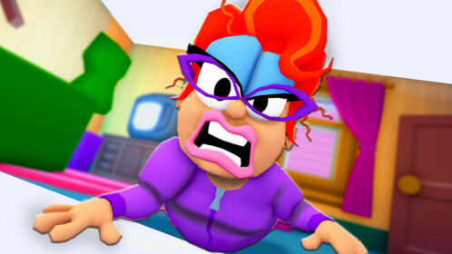 ESCAPE CRAZY CAT LADY! (Obby) [狼Secret] - Roblox