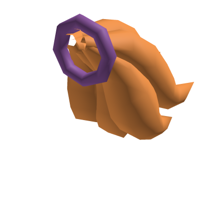 Orange ponytail Roblox item