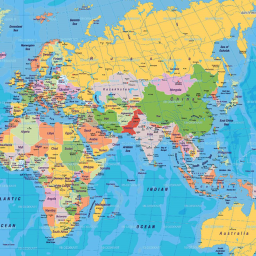 world map
