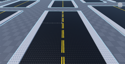 Low Poly Stud Stylized Road Asset Pack preview 1