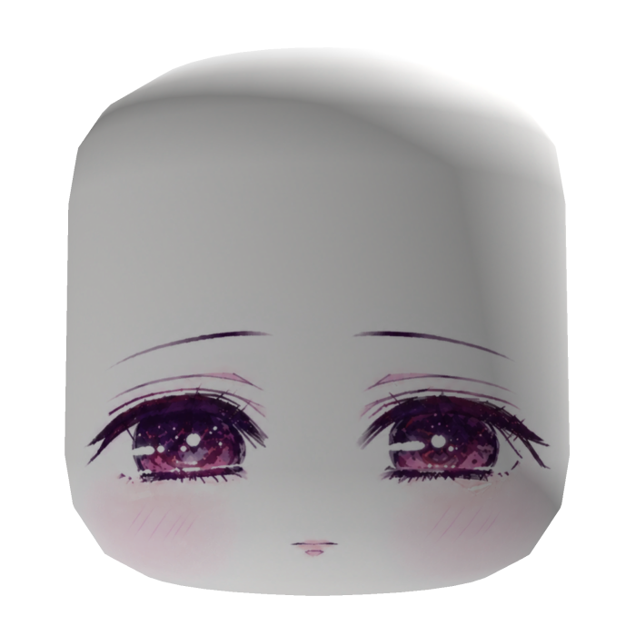 kawaii shy chibi face mask