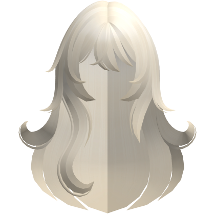 kawaii fluffy messy long anime hair blonde
