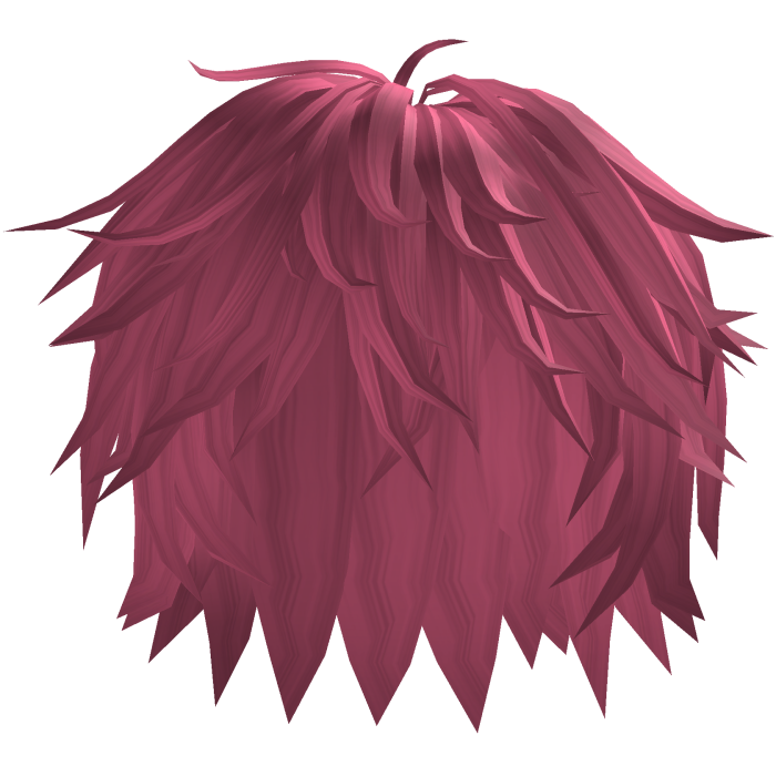 Pink Fluffy Messy Layered Anime Hair 