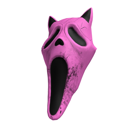 Halloween Pink and Black Ghost Mask