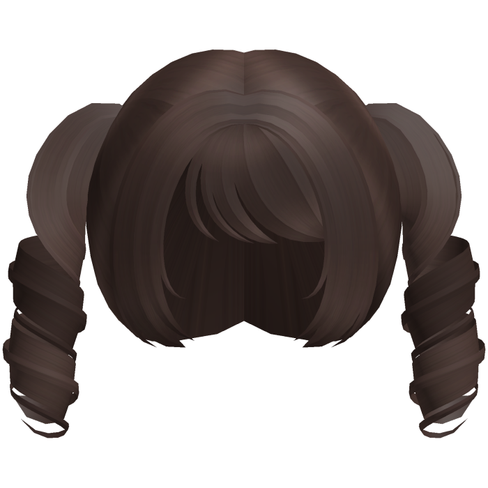 brown kawaii tweencore cute swirly pigtails