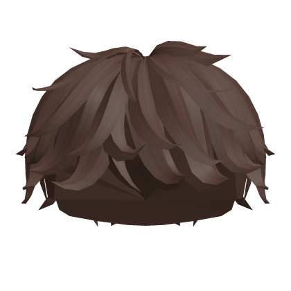 Brown Fluffy Messy Boy Hair