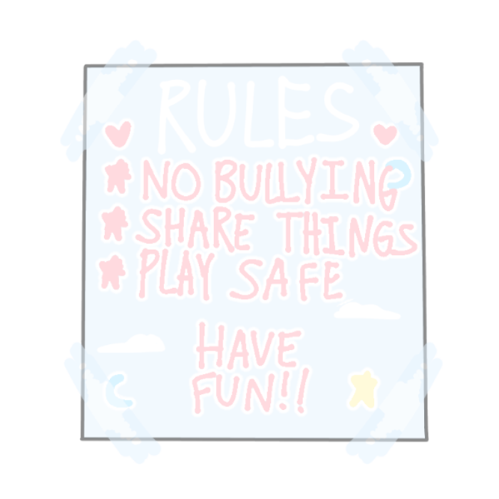 Pastel play-house rules ! ! Roblox decal