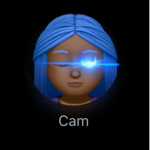 Blue girl paint