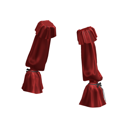 🖤 gothic ruffle flowy sleeves red & black