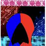 Red and blue and purple