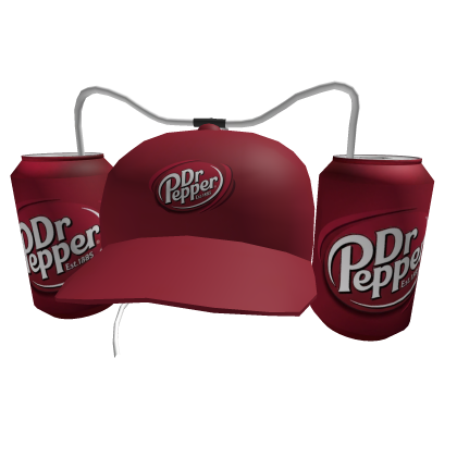 📢📢 Dr Pepper Drink Hat (Oversized Fit) 📢📢 Roblox item