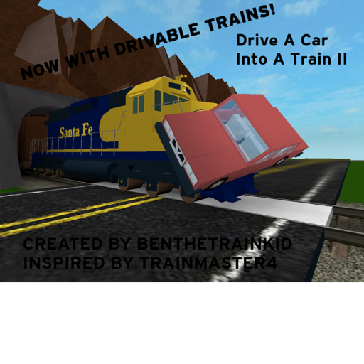 Drive A Car Into a Train II (12M Visitors!) official Roblox game thumbnail